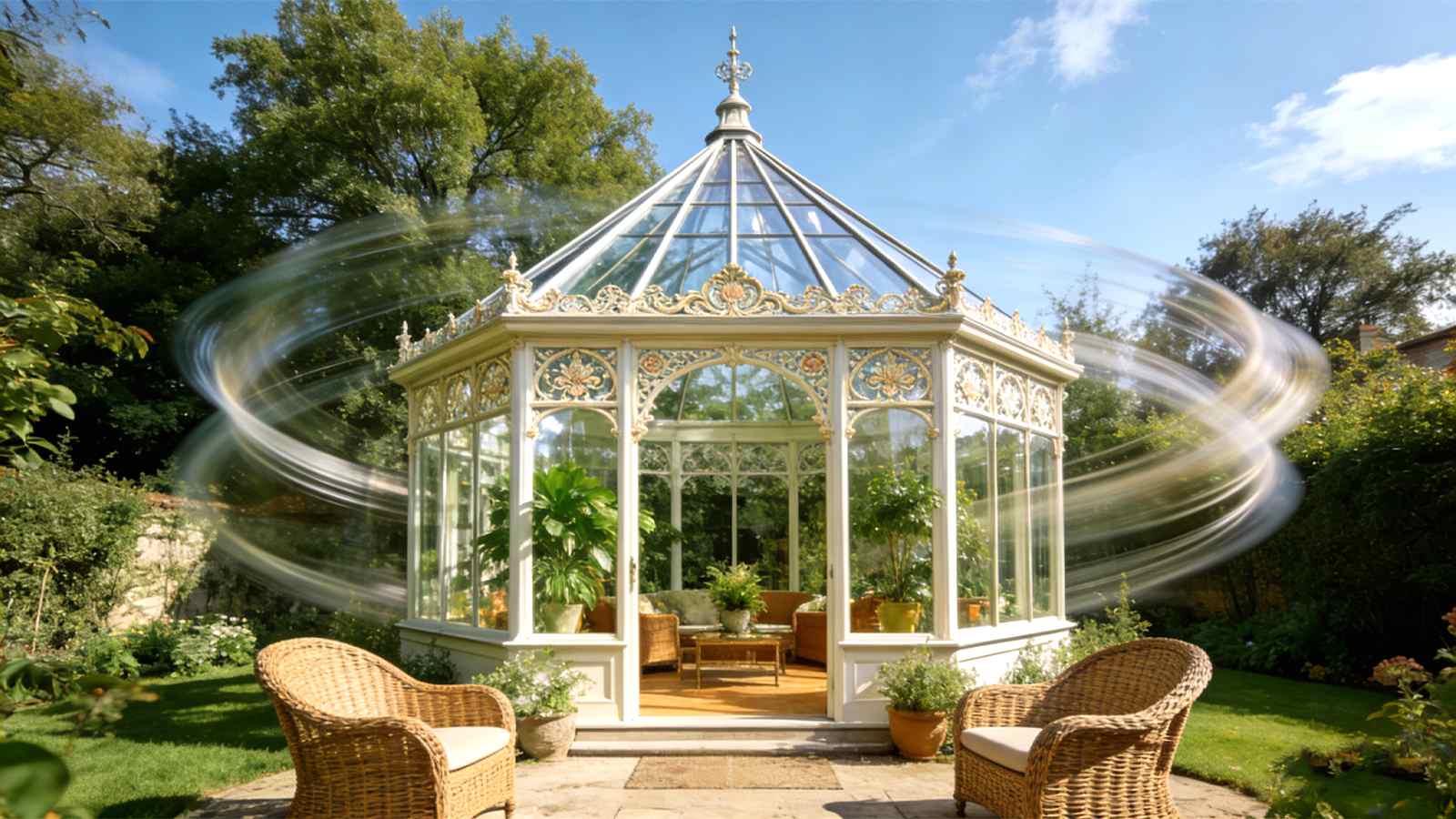 Cálculo de carga de viento para su Victorian Greenhouse